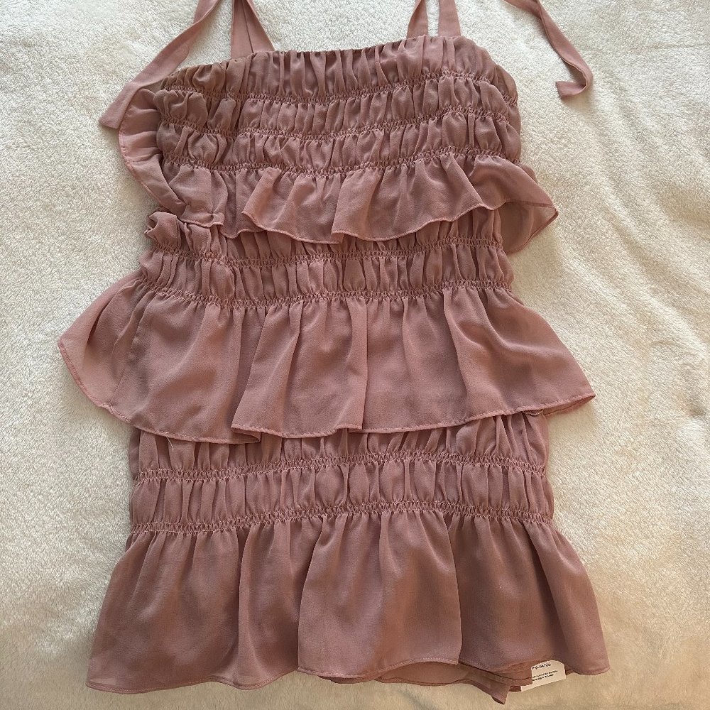 Lovers & Friends - Blush Ruffle Mini Dress